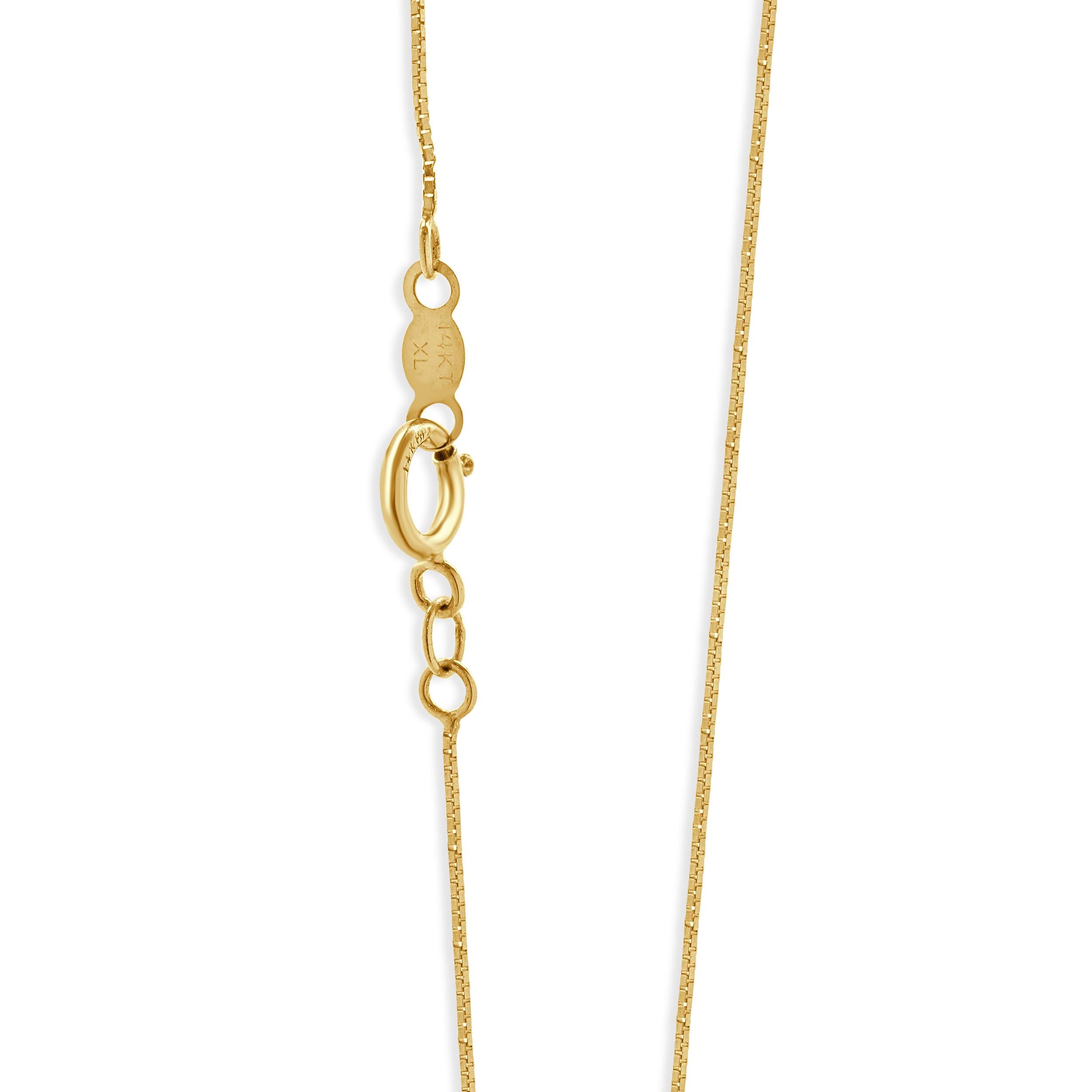 Collana a mezzo cerchio con diamanti graduati in oro giallo 14 carati In condizioni ottime in vendita a Scottsdale, AZ