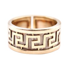 14 Karat Gelbgold Ring mit griechischem Design