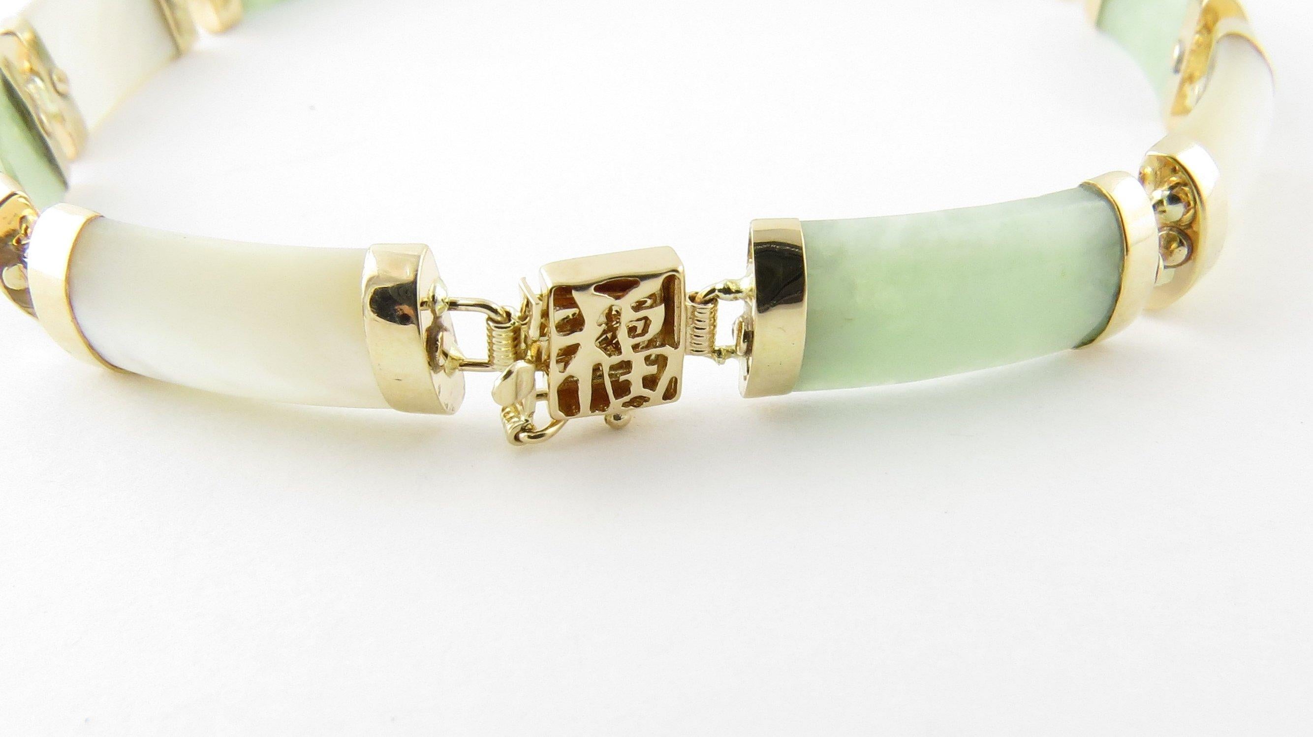 white gold jade bracelet