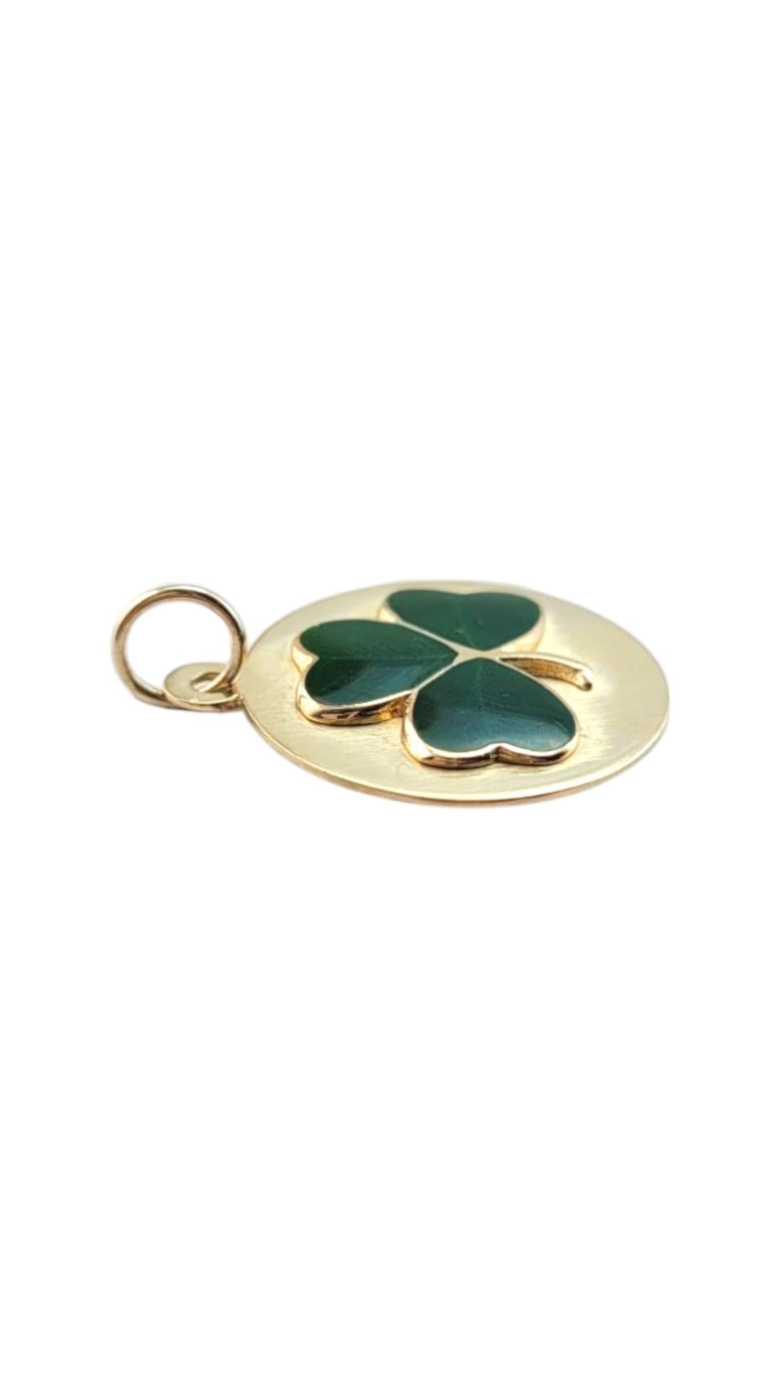 Pendentif Shamrock en or jaune 14 carats #21138 en vente 1