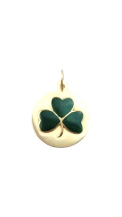 Pendentif Shamrock en or jaune 14 carats #21138