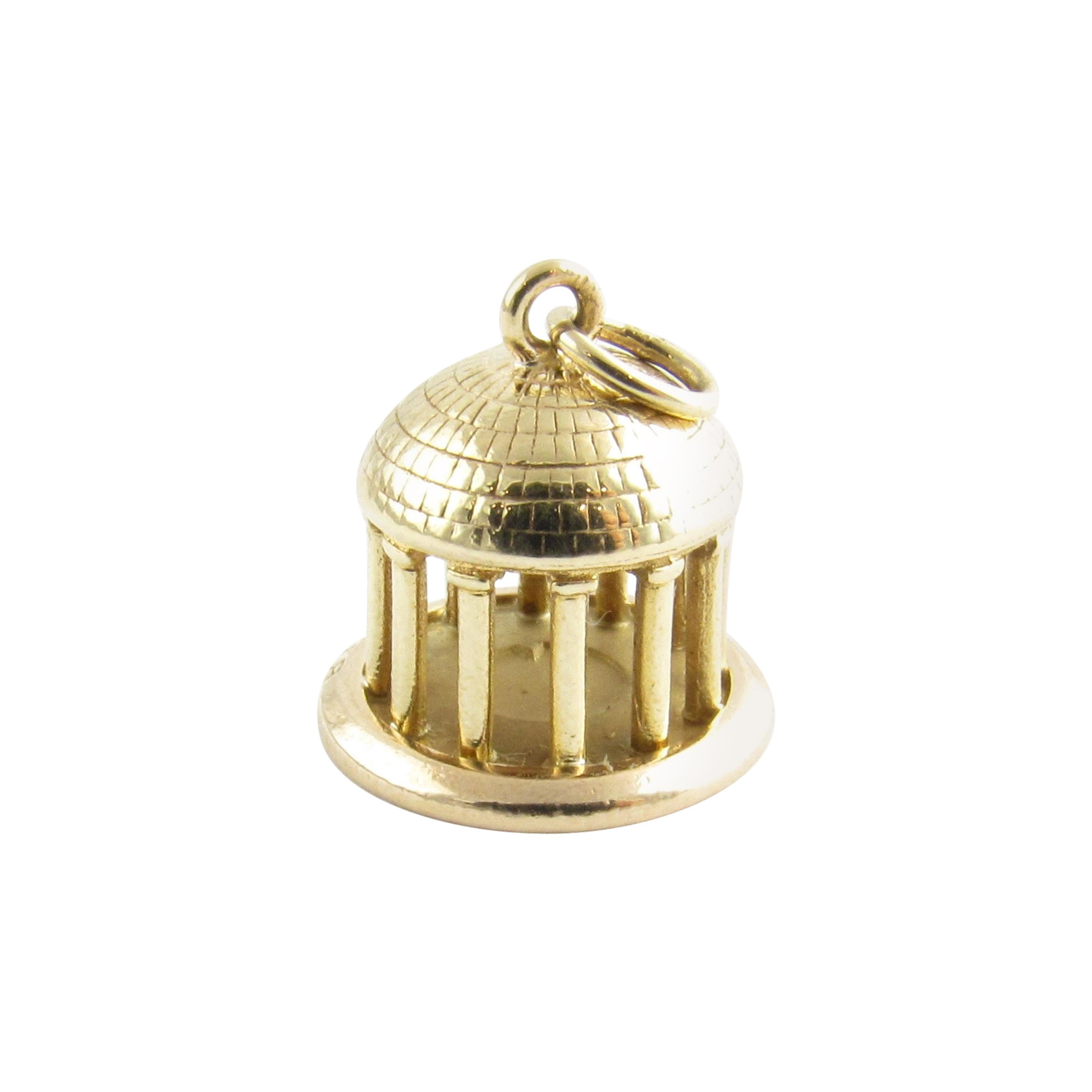 14 Karat Yellow Gold Greenbrier Dome Charm