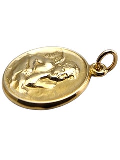 14 Karat Yellow Gold Guardian Angel Charm #24062