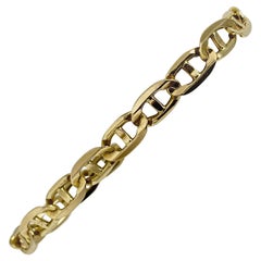 14 Karat Yellow Gold Gucci Anchor Mariner Link Chain Bracelet