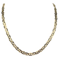 14 Karat Yellow Gold Gucci Mariner Link Chain Necklace