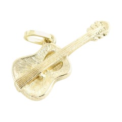 14 Karat Yellow Gold Guitar Charm