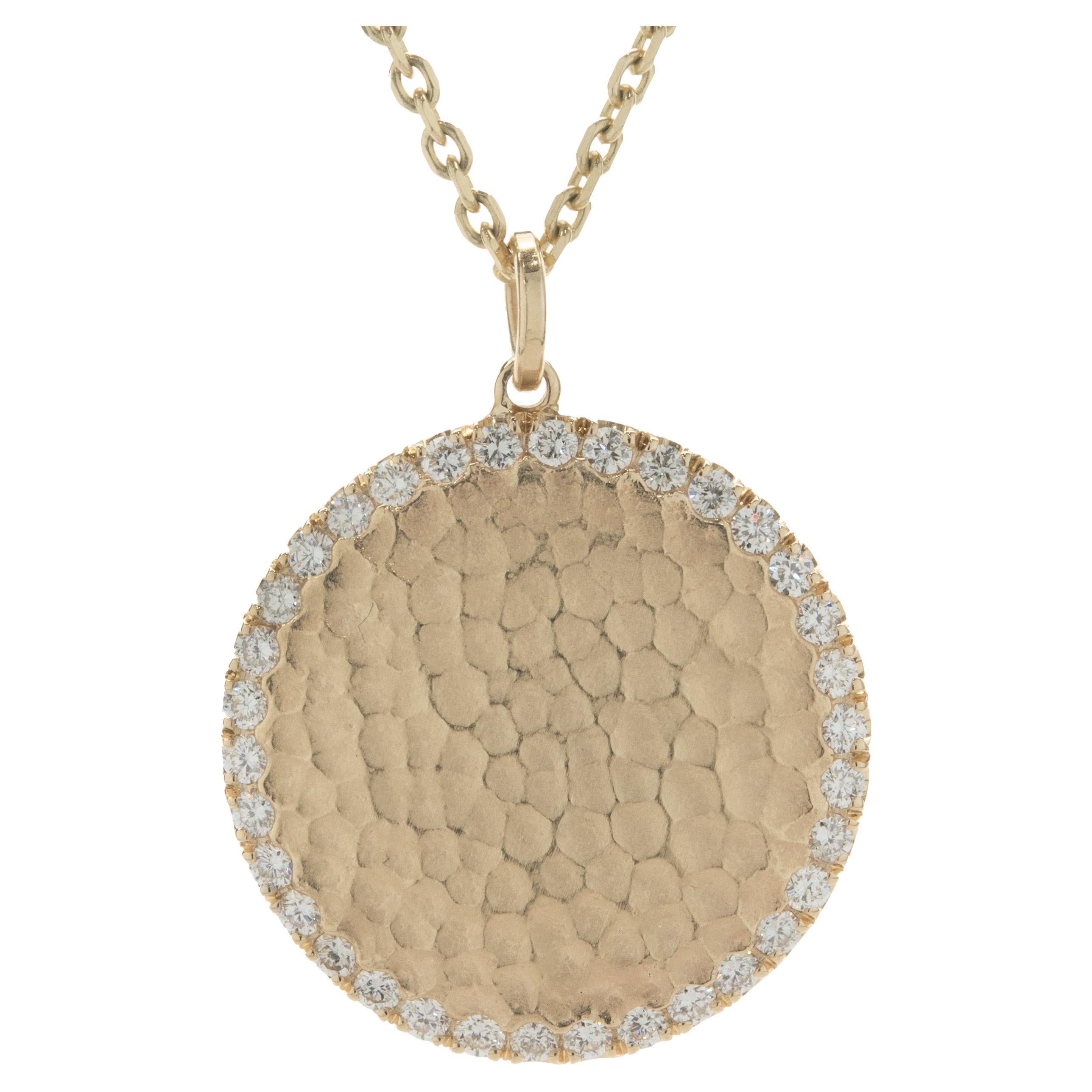 14 Karat Yellow Gold Disc Necklace at 1stDibs 14 karat gold disc necklace, 14 karat gold