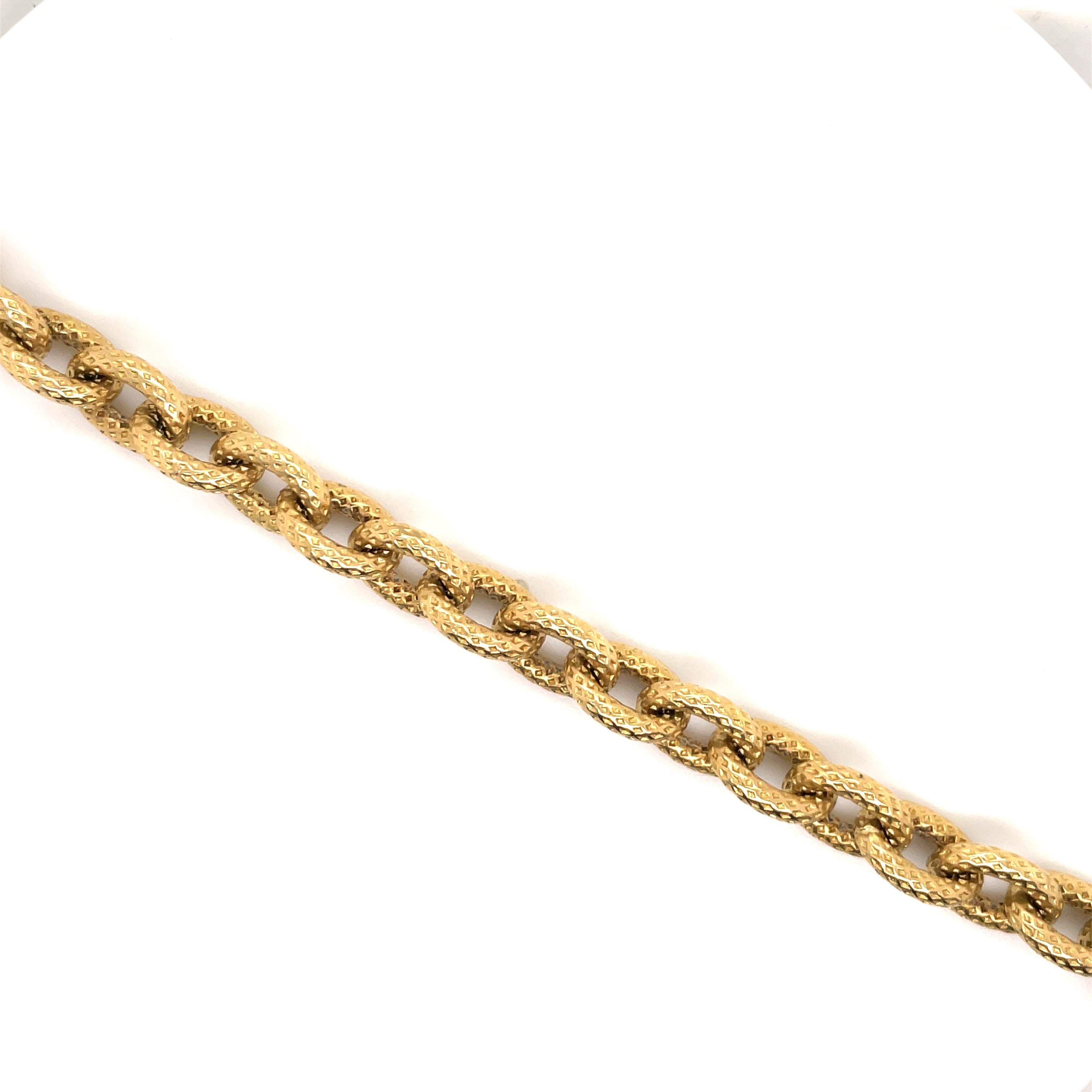 14k gold bracelet made in italy