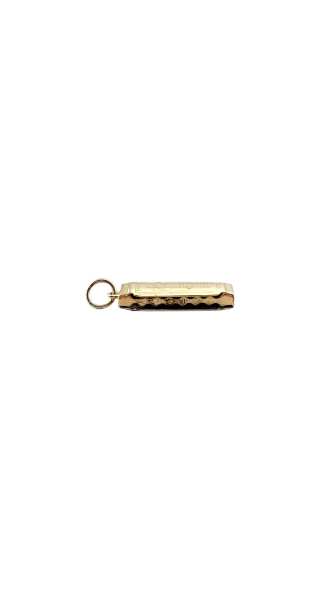 Amuleto de armónica de oro amarillo de 14 quilates #22257 en venta 2