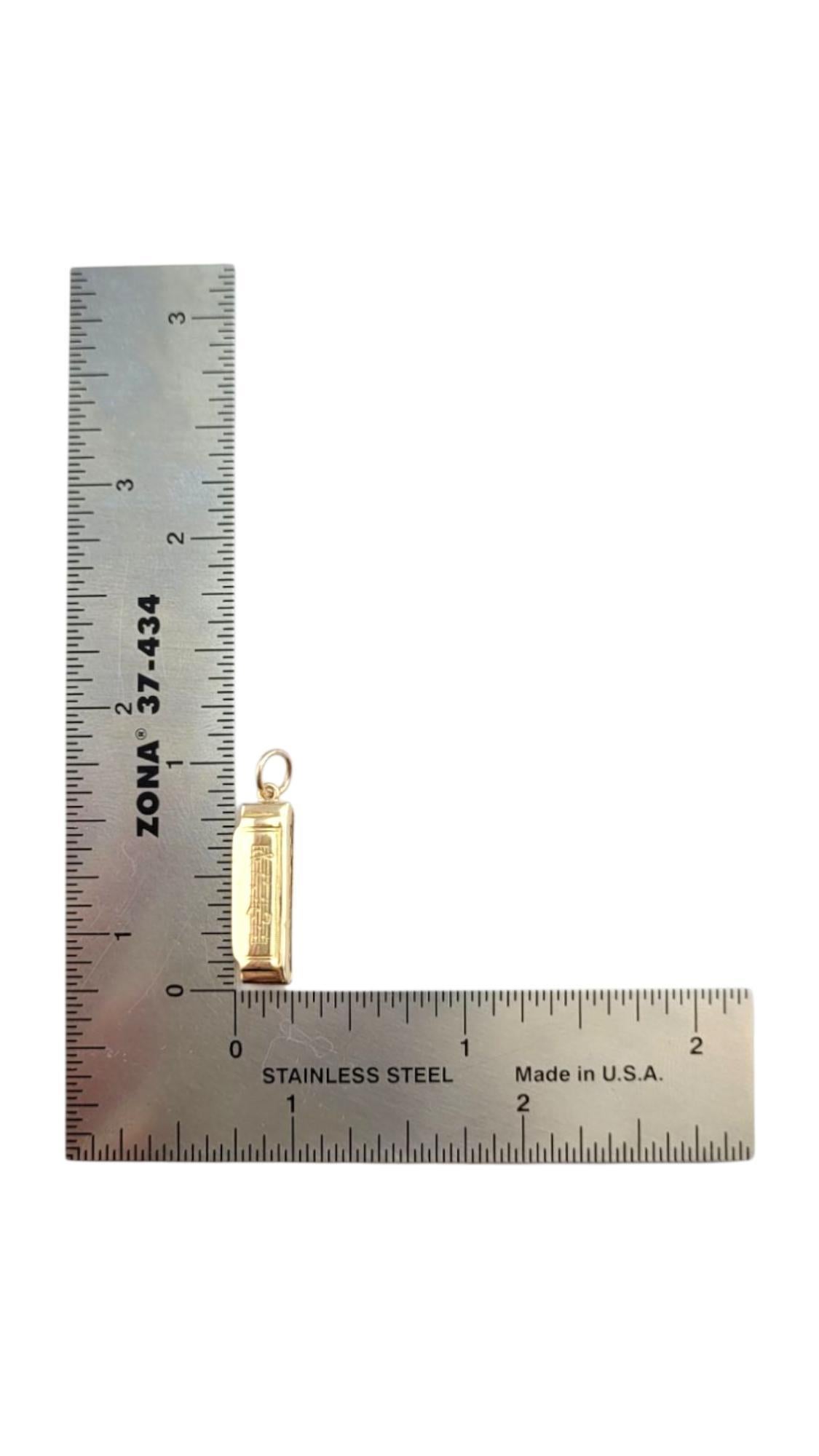 Amuleto de armónica de oro amarillo de 14 quilates #22257 en venta 4