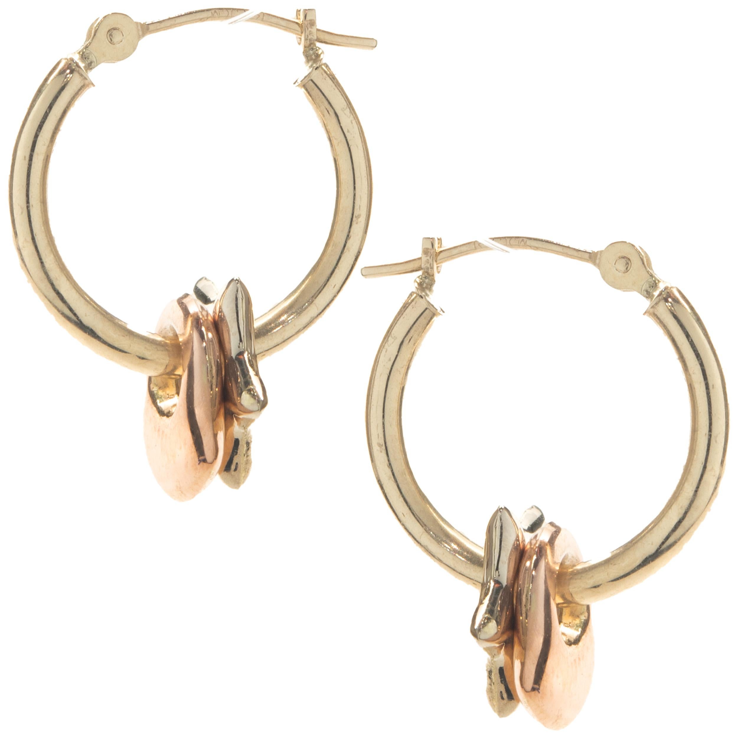 Material: 14K yellow gold
Dimensions: earrings measure 17mm in length
Weight:  1.30 grams