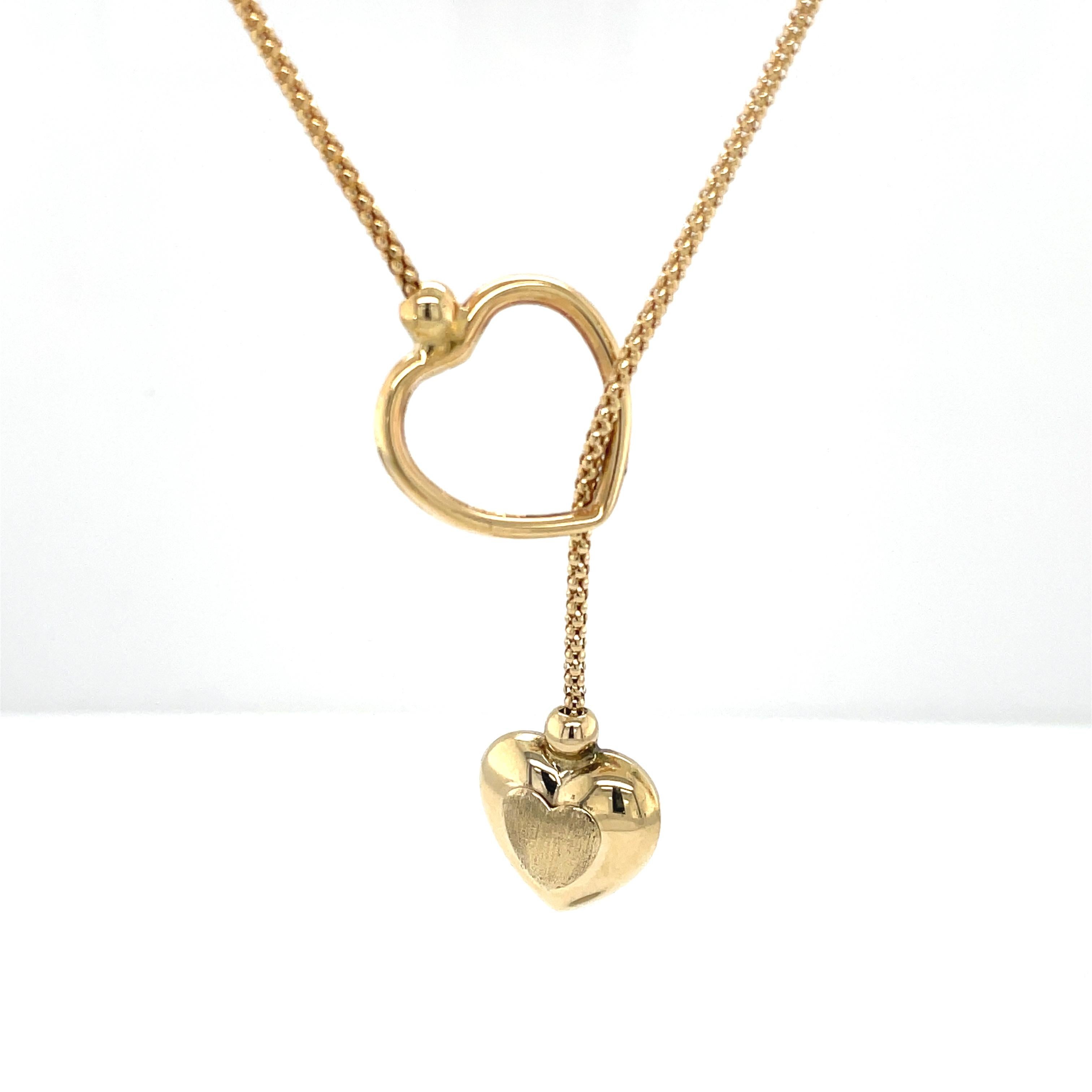 lariat necklace 14k gold