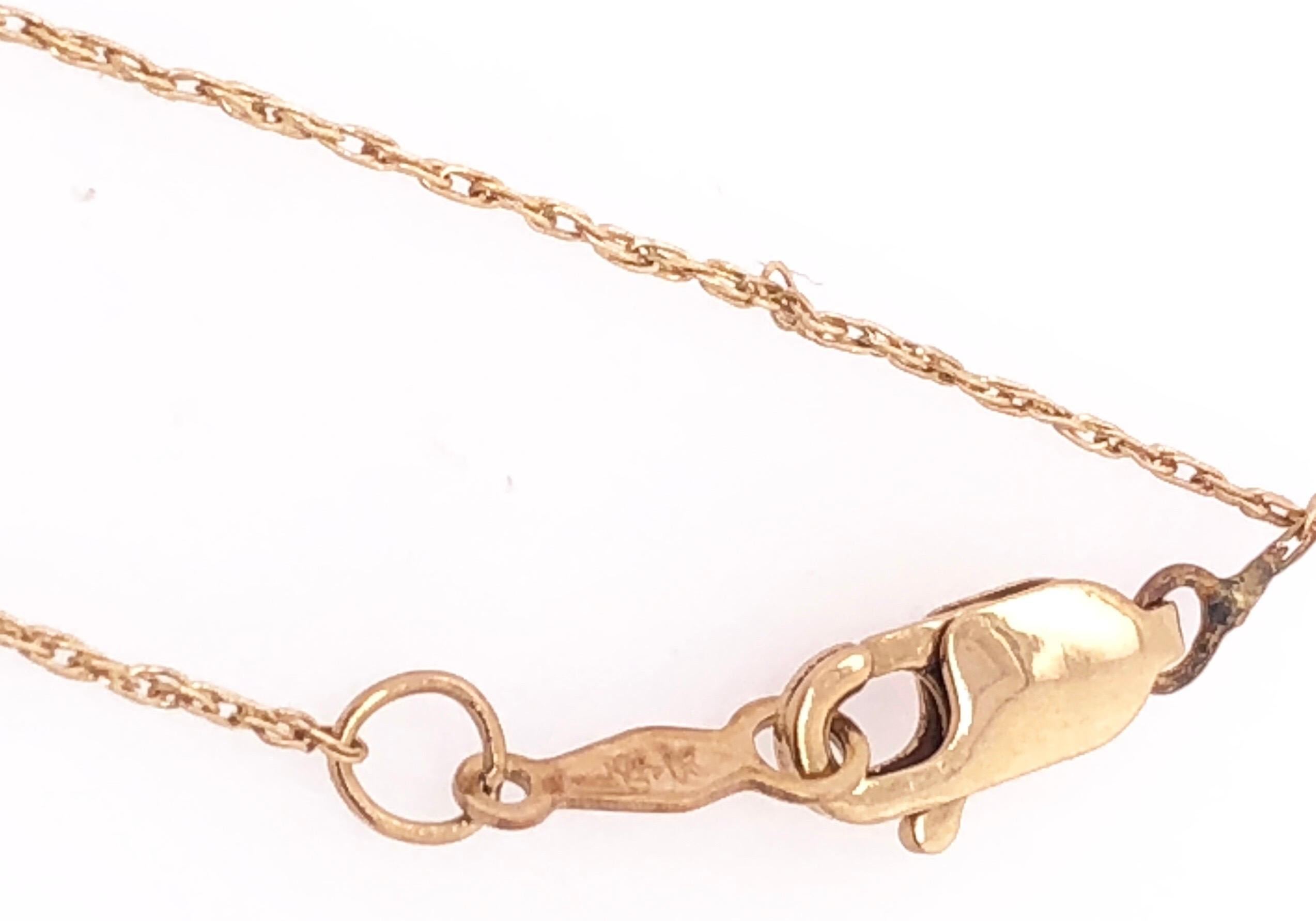 Moderne Collier pendentif cœur soudé en or jaune 14 carats avec diamants au centre en vente