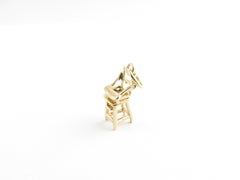 14 Karat Yellow Gold High Chair Charm