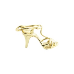 Vintage 14 Karat Yellow Gold High Heel Sandal Charm