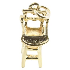 14 Karat Yellow Gold Highchair Charm