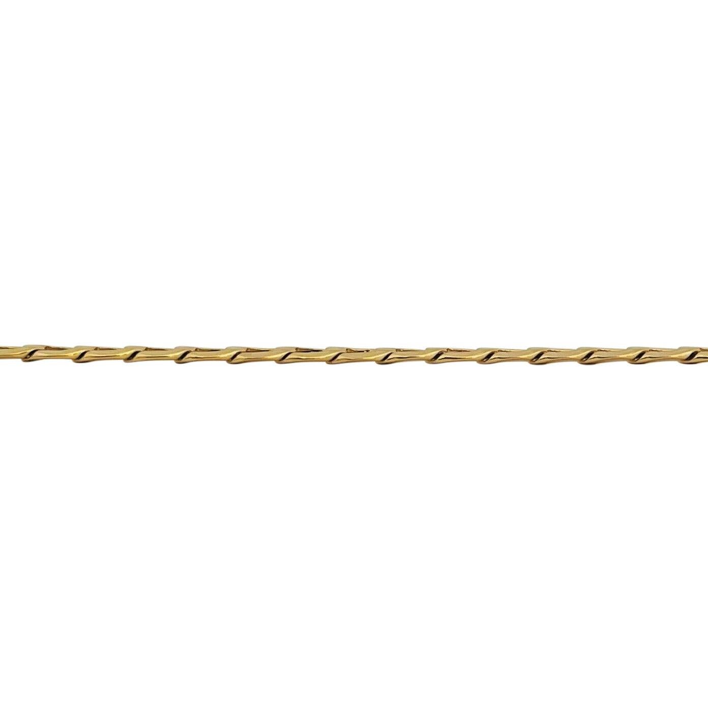 Women's or Men's 14 Karat Yellow Gold Hollow Light Curb Link Chain Necklace