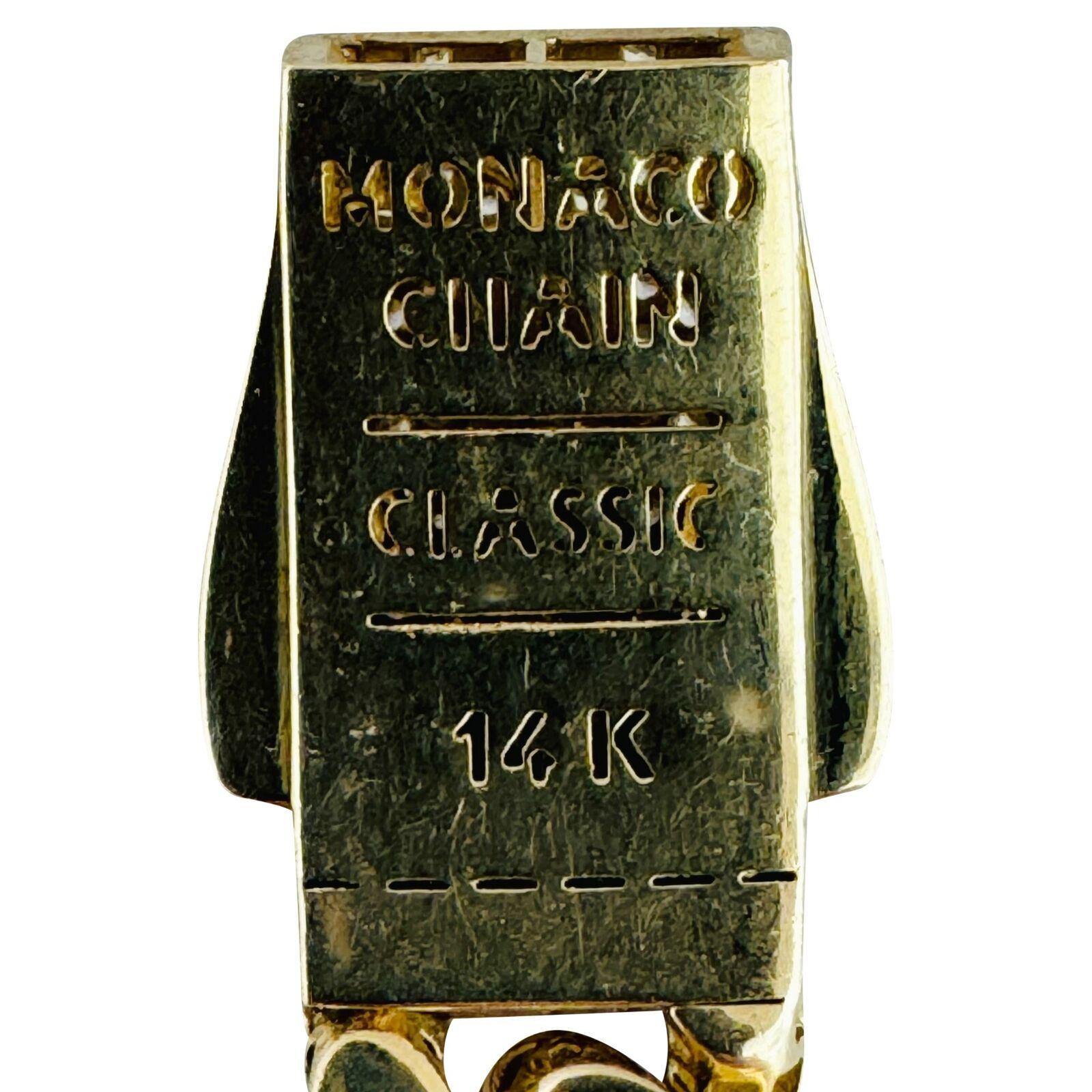 14 Karat Yellow Gold Hollow Men's Cuban Link Bracelet with CZ Clasp For Sale 4