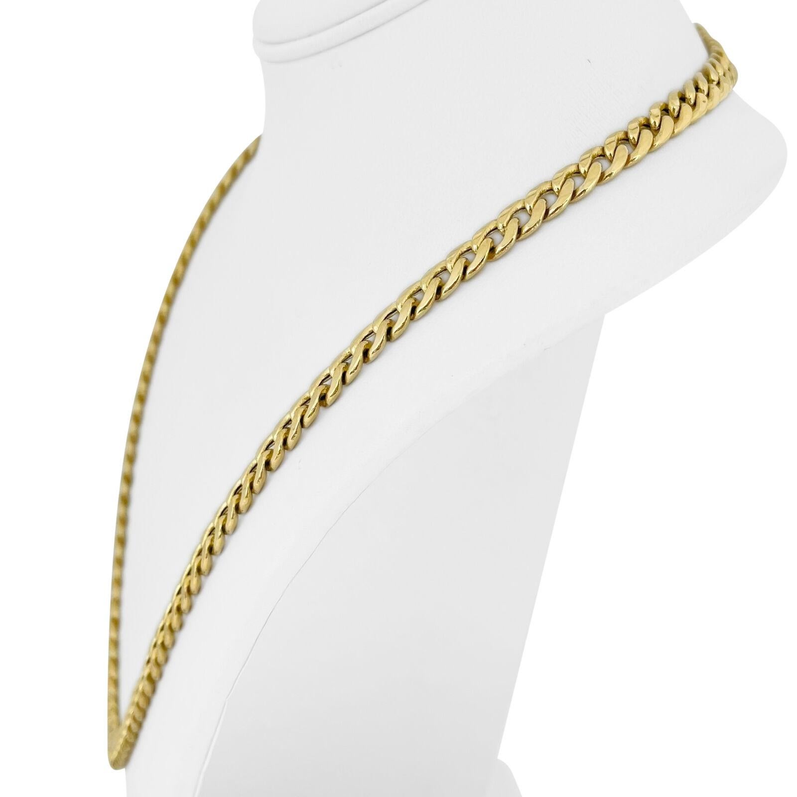 14k Gelbgold 30.6g Hohl poliert 6.5mm Curb Link Kette Halskette 24