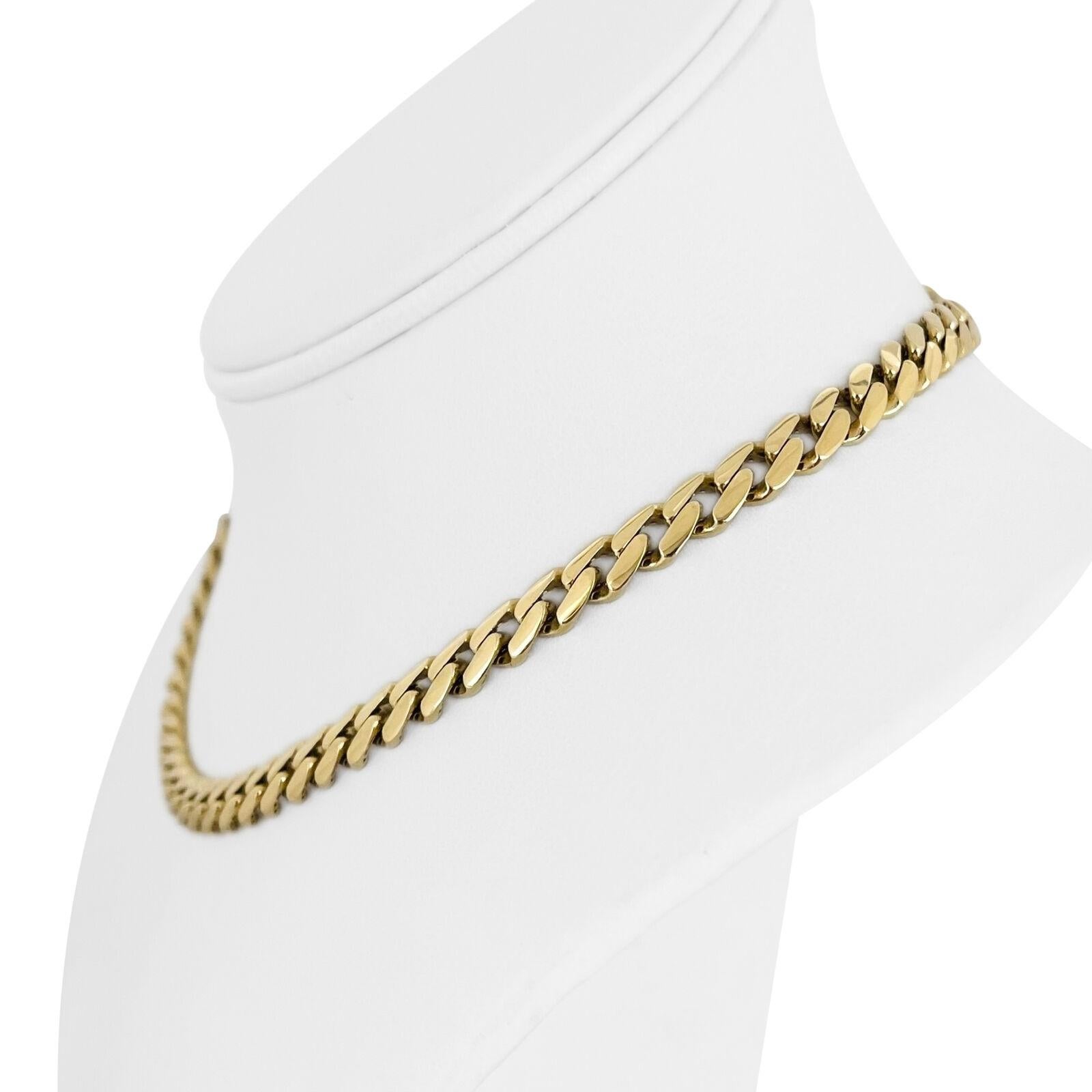 14k Yellow Gold 19.7g Hollow Polished 7mm Ladies Curb Link Chain Necklace 15.75
