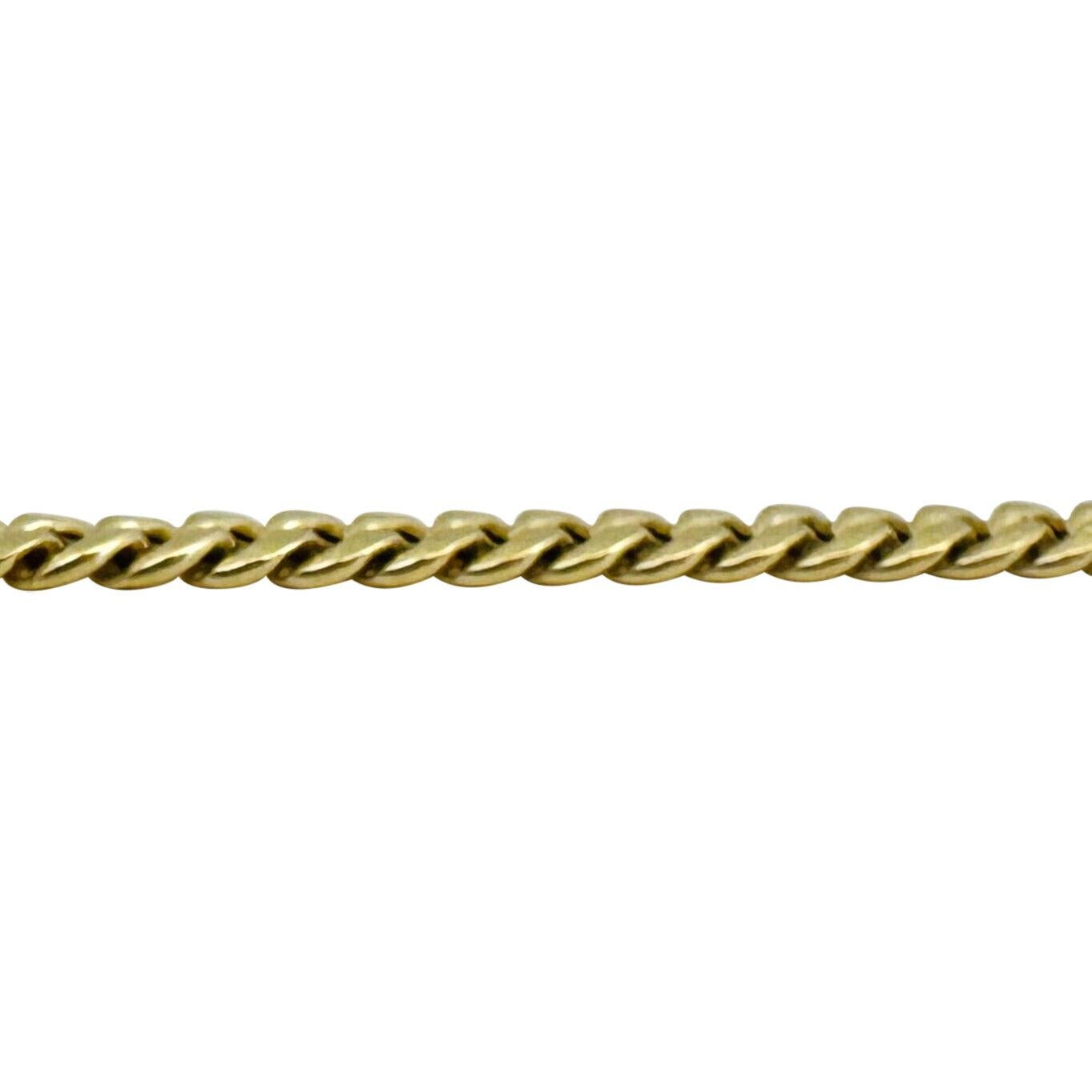 14 Karat Yellow Gold Hollow Thick Cuban Link Chain Necklace  In Good Condition In Guilford, CT