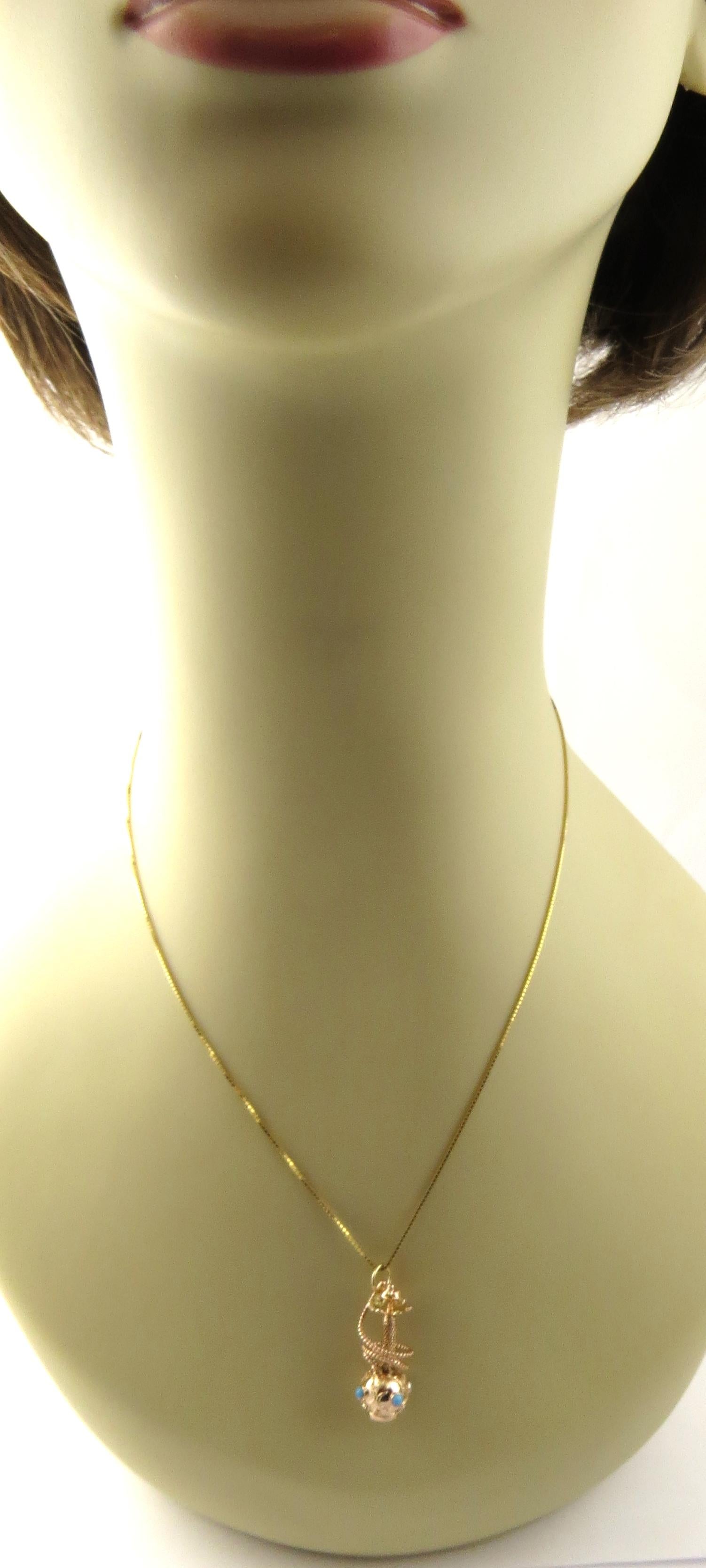 14 Karat Yellow Gold Hookah Pipe Shisha Charm 1