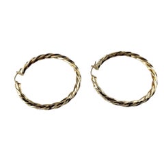 14 Karat Yellow Gold Hoop Earrings #15402