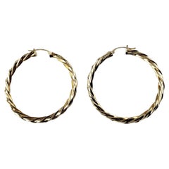 14 Karat Yellow Gold Hoop Earrings #15402