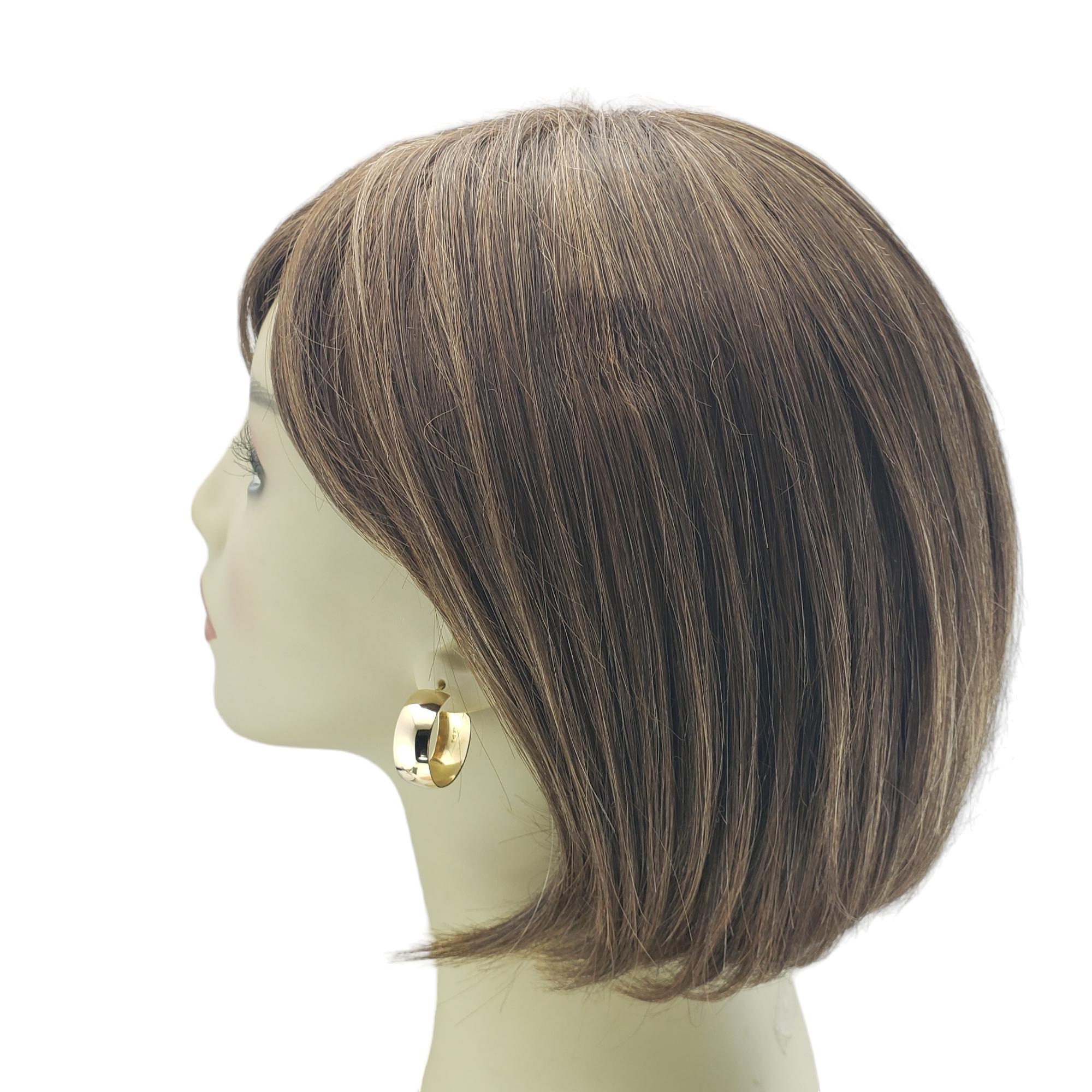 14 Karat Yellow Gold Hoop Earrings #16036 For Sale 6