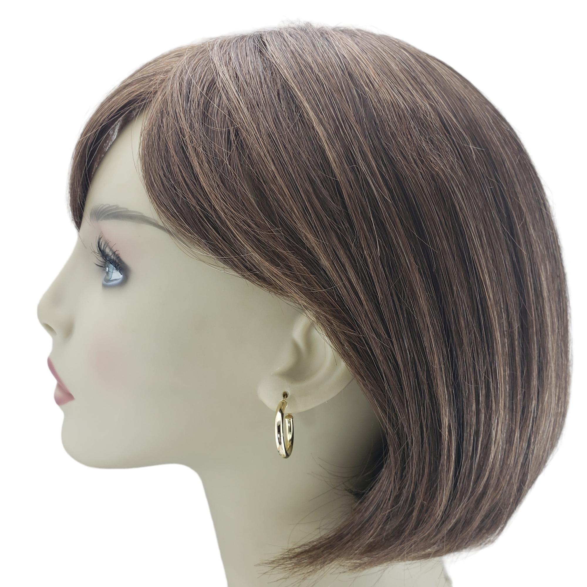 Créoles en or jaune 14 carats n°16403 en vente 4