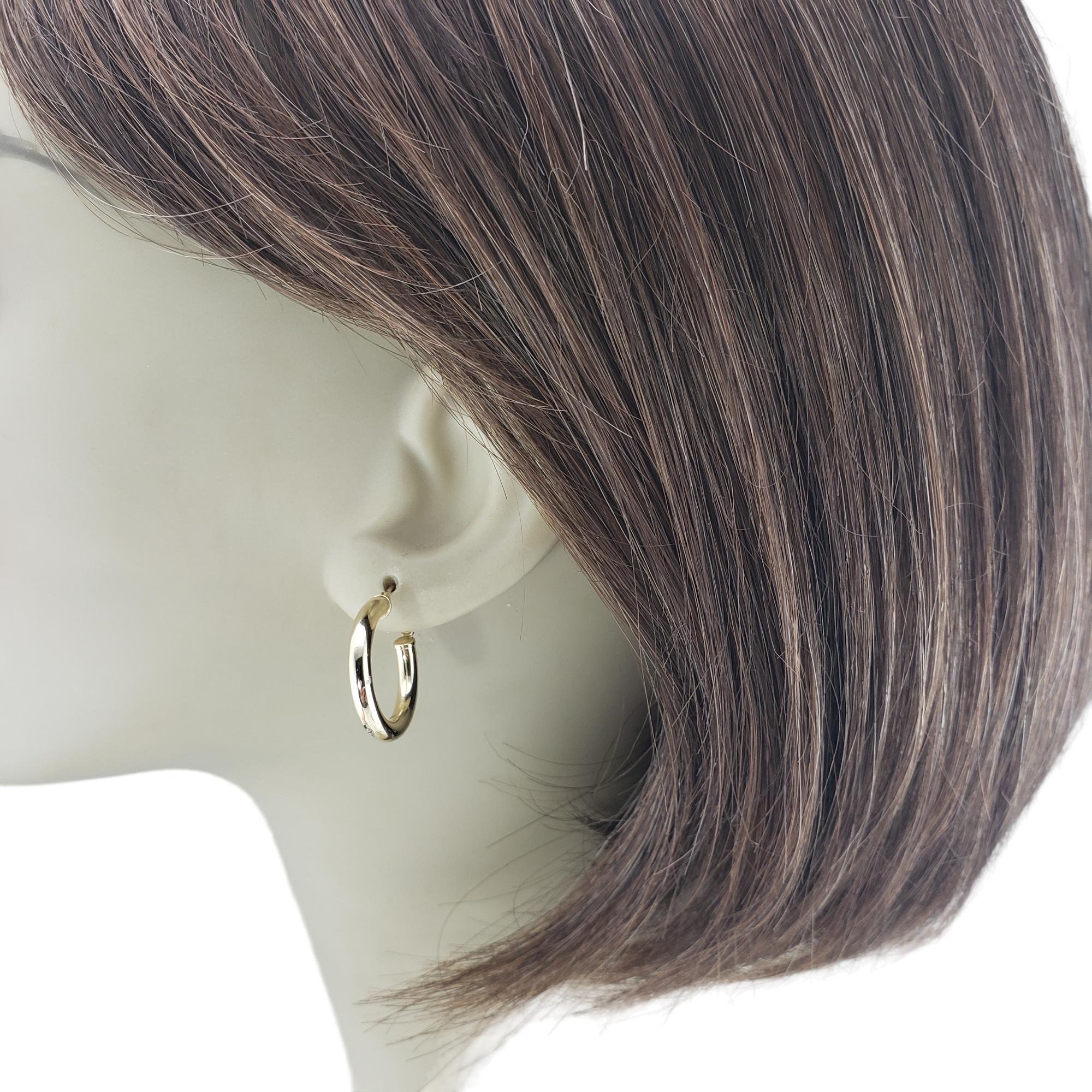 Créoles en or jaune 14 carats n°16403 en vente 5