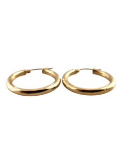 14 Karat Yellow Gold Hoop Earrings #19142