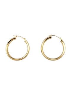 14 Karat Yellow Gold Hoop Earrings #21862