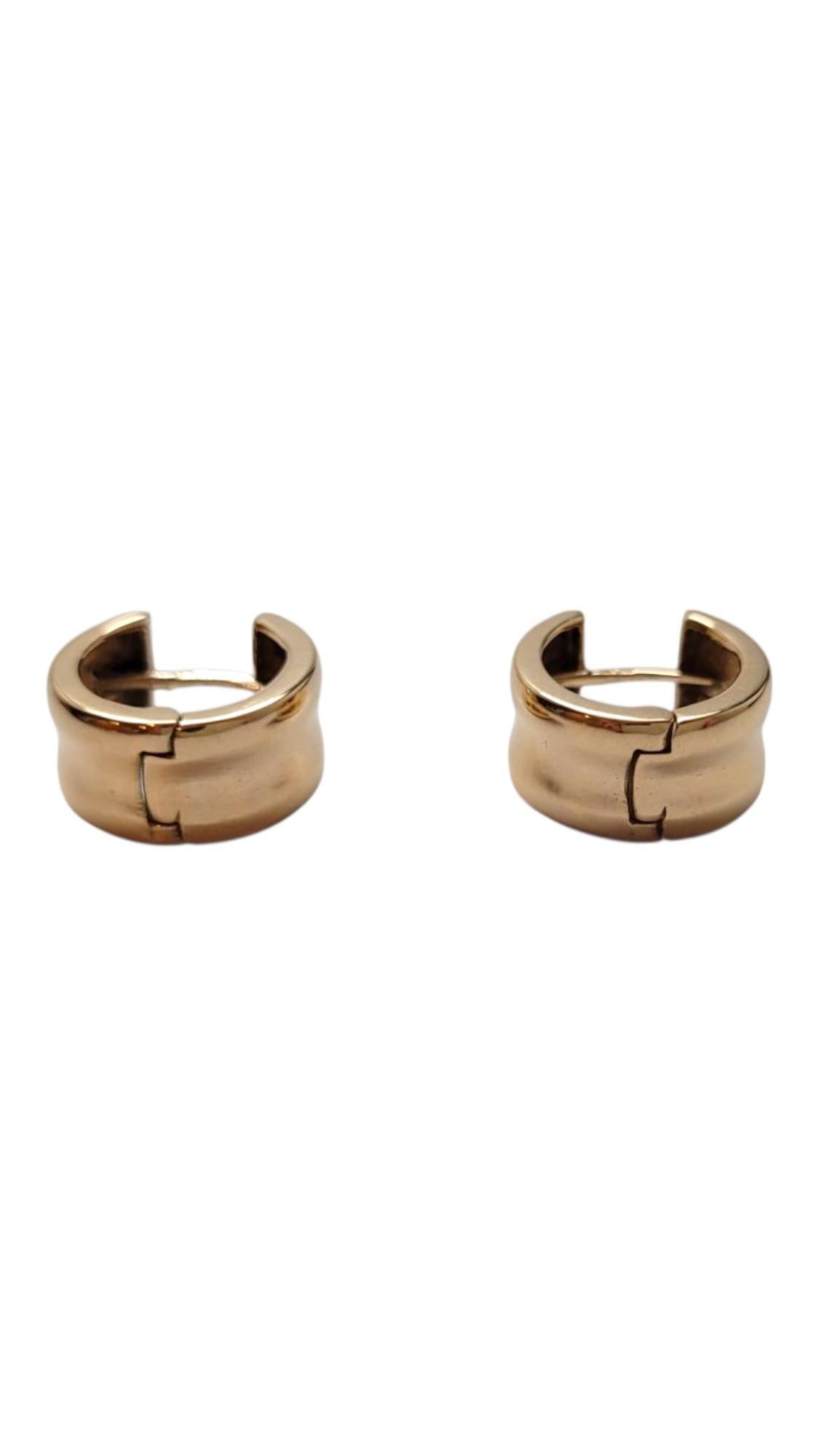 14 Karat Yellow Gold Hoop Earrings #21931 en vente 1