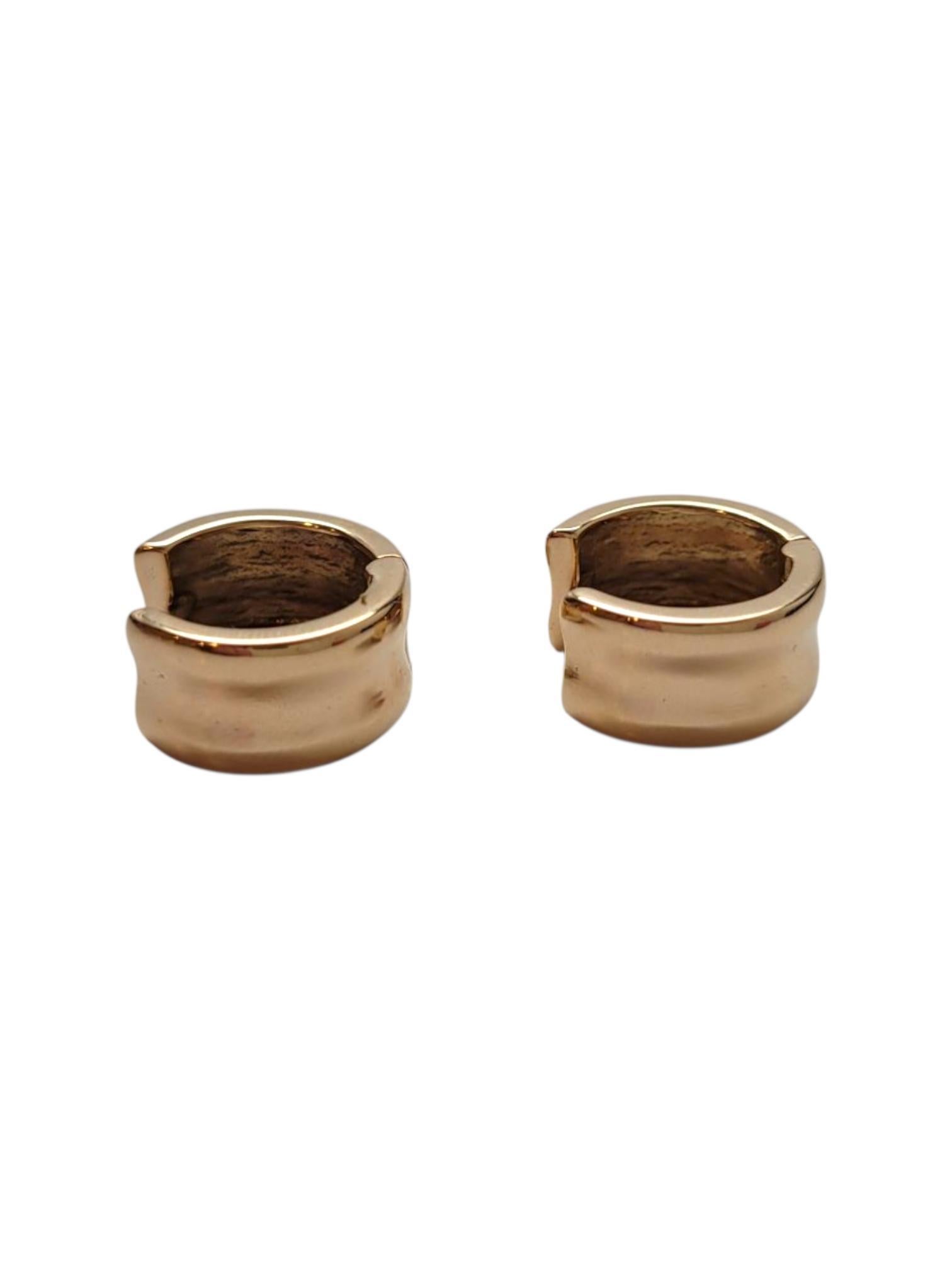 14 Karat Yellow Gold Hoop Earrings #21931 en vente 3