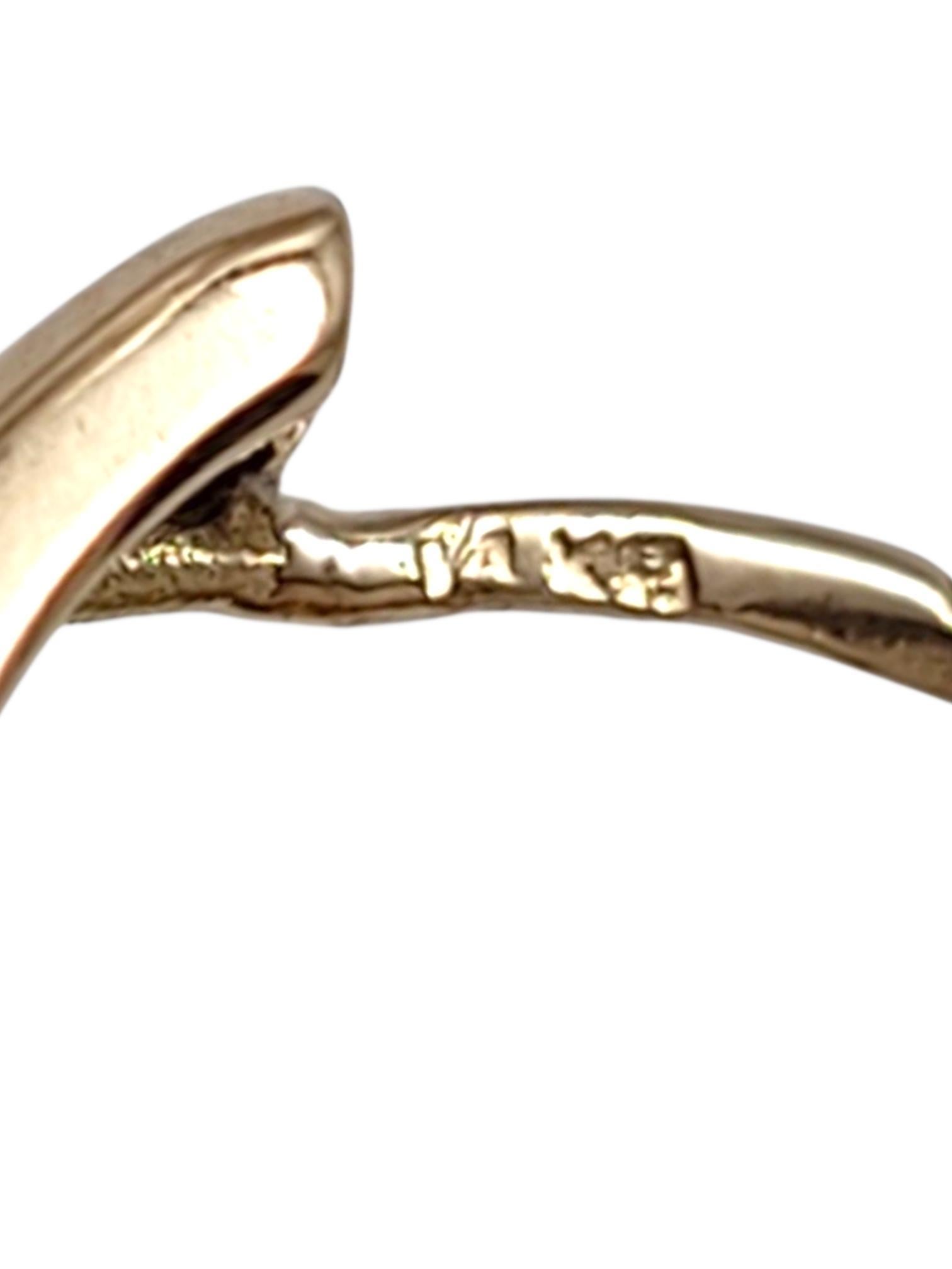 14 Karat Yellow Gold Hoop Earrings #21931 en vente 4