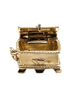 Pendentif Hope Chest en or jaune 14 carats #24246