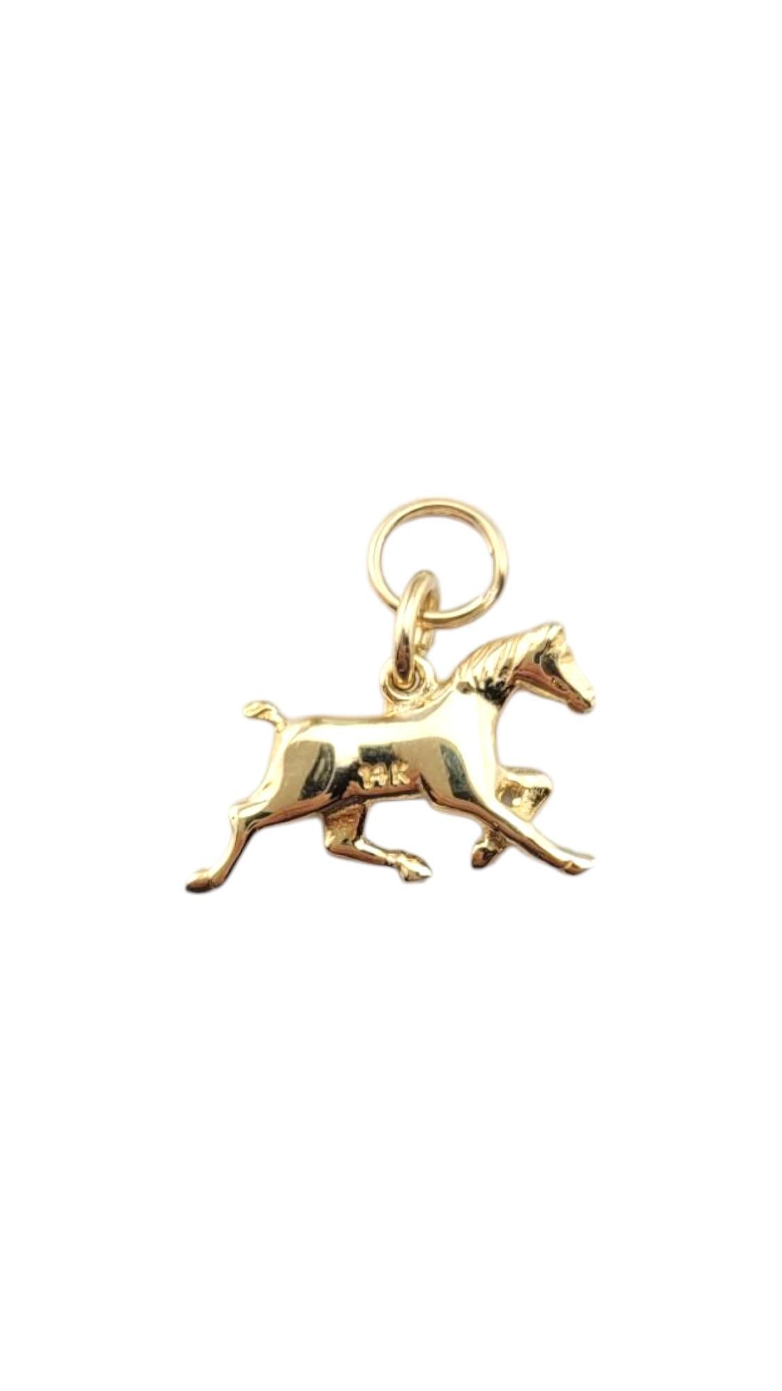 14K Yellow Gold Horse Charm-

Unleash the spirit of freedom with this 14K Yellow Gold Horse Charm! A symbol of strength, grace, and adventure, this finely crafted piece captures the beauty of the majestic horse. Perfect for equestrians and dreamers