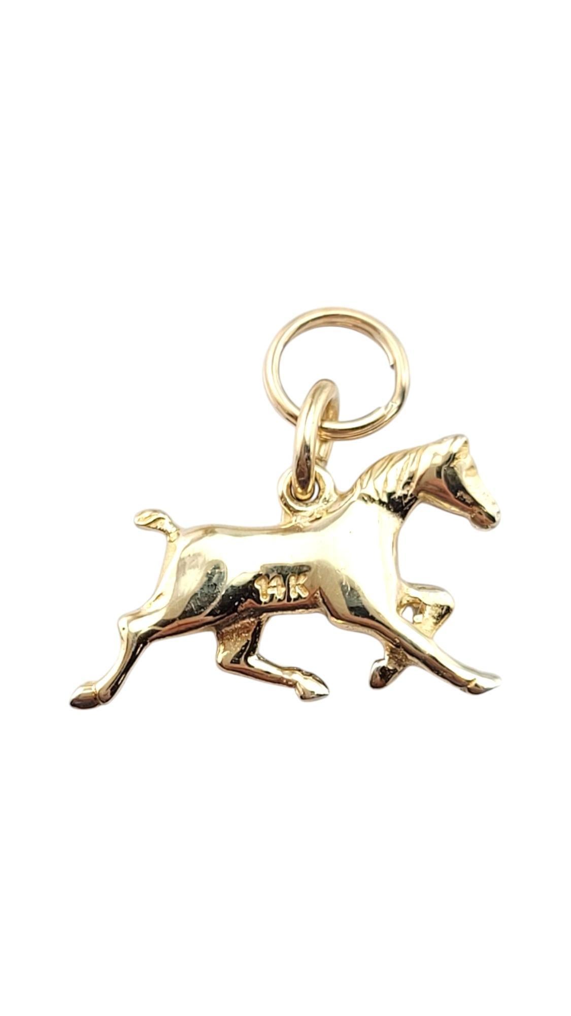 14 Karat Yellow Gold Horse Charm #21132 In Good Condition For Sale In Washington Depot, CT