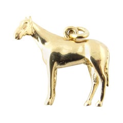 14 Karat Yellow Gold Horse Charm