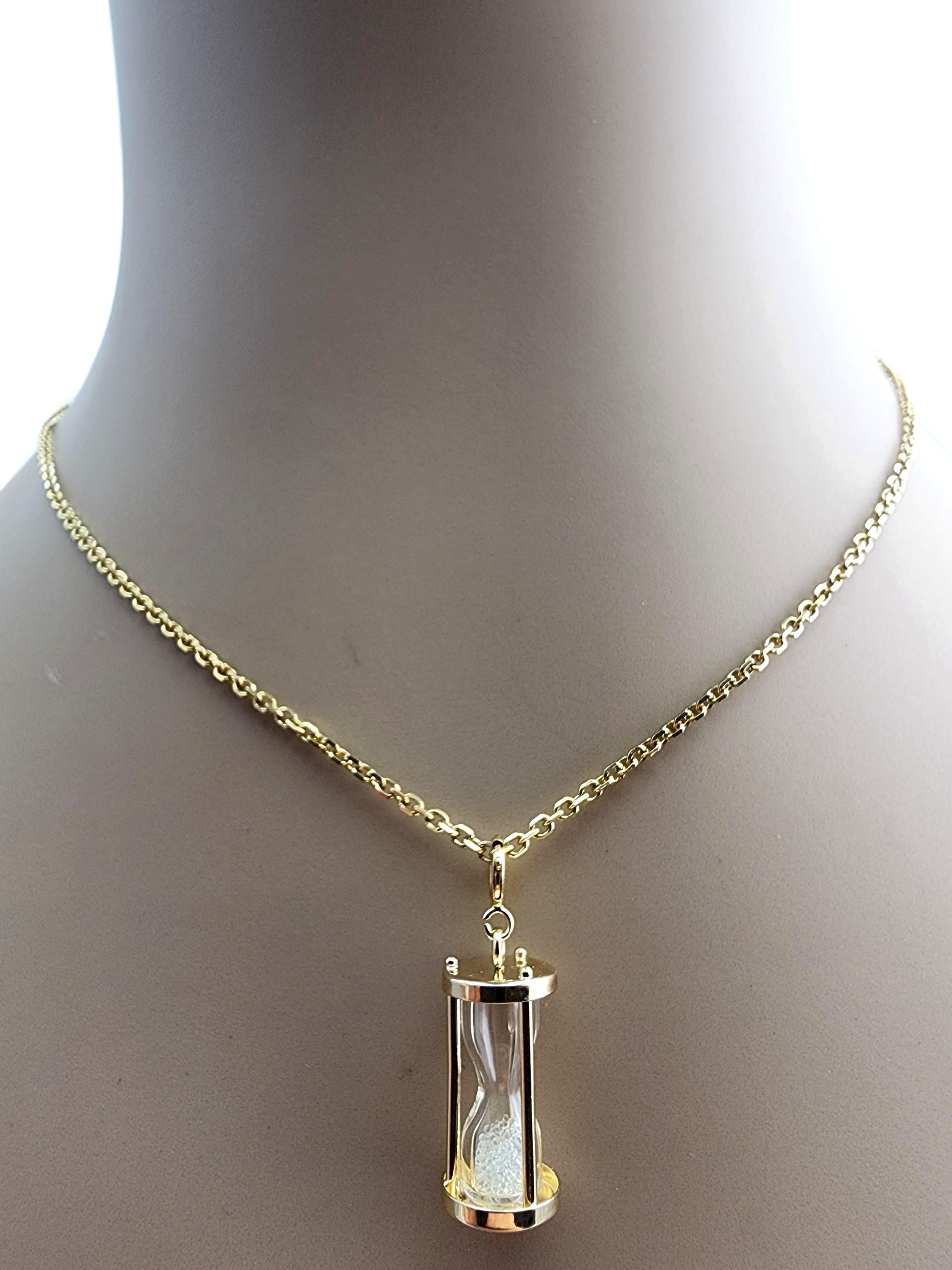 Charm a clessidra in oro giallo 14 carati #23916 in vendita 3