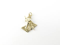 14 Karat Yellow Gold Huckleberry Finn Charm