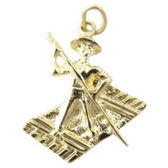 14 Karat Yellow Gold Huckleberry Finn Charm