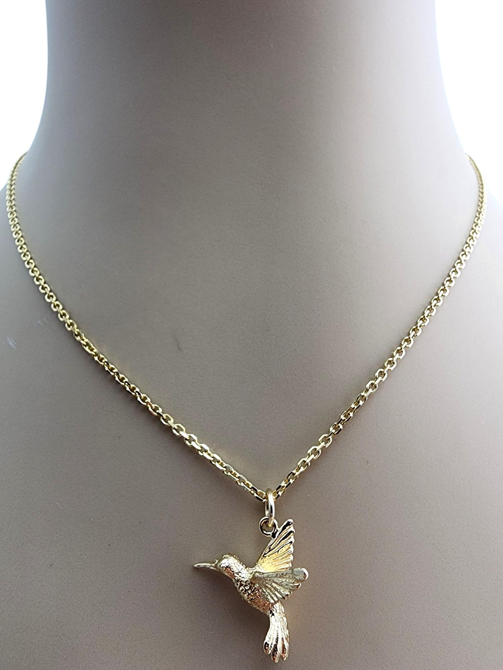 Contemporaneo Charm colibrì in oro giallo 14 carati #23669 in vendita