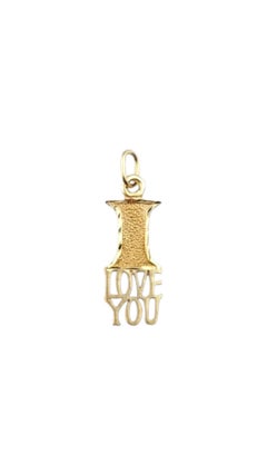 14 Karat Yellow Gold "I Love You" Charm #22246