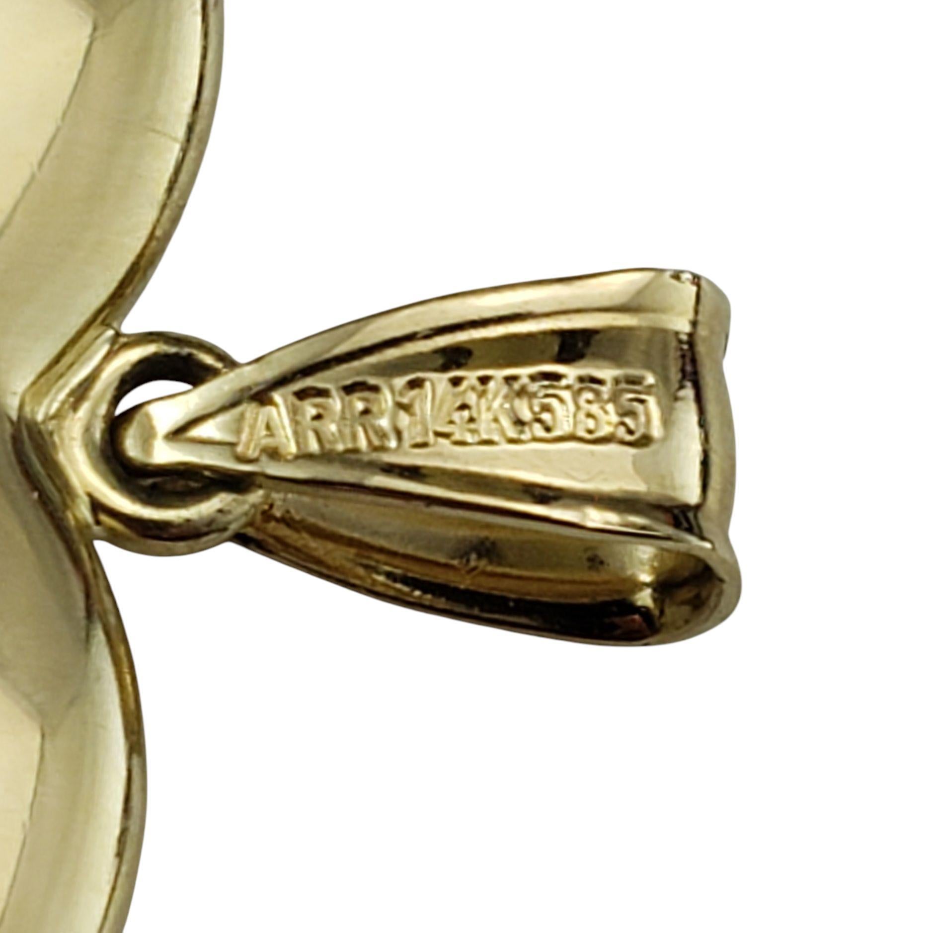 Pendentif en or jaune 14 carats 