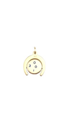 14 Karat Yellow Gold "I Love You" Spinning Charm #22254