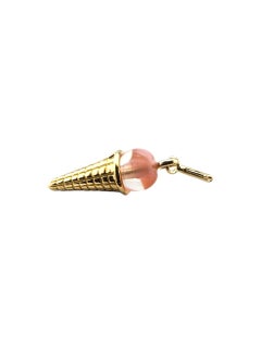 14 Karat Yellow Gold Ice Cream Cone Charm #23279