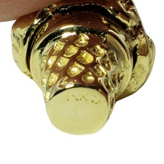 14 Karat Yellow Gold Ice Cream Cone Charm