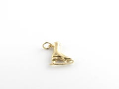 14 Karat Yellow Gold Ice Skate Charm